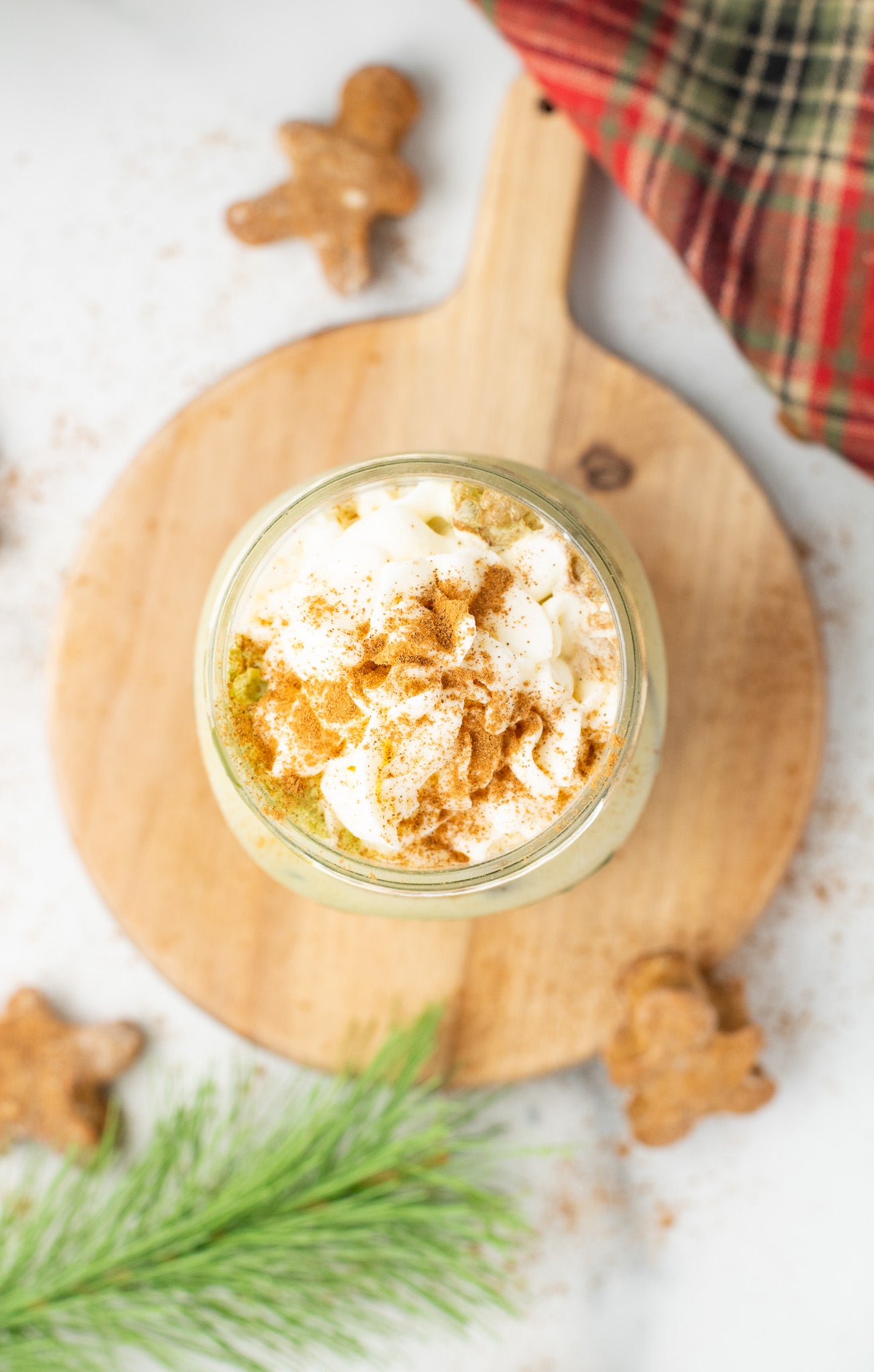 Gingerbread Matcha Latte
