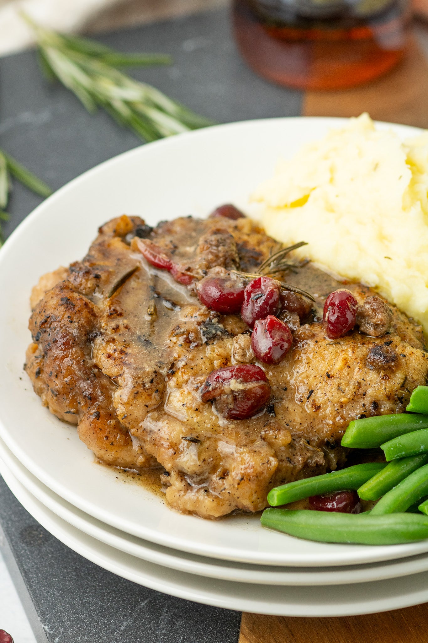 Maple Cranberry Pork Chops