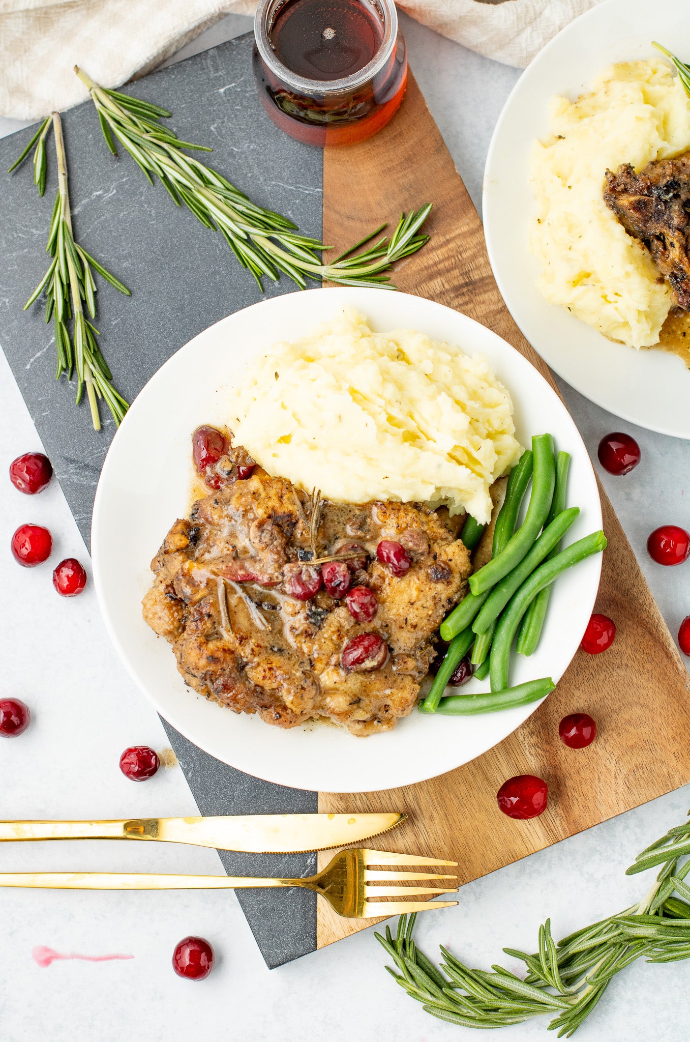 Maple Cranberry Pork Chops