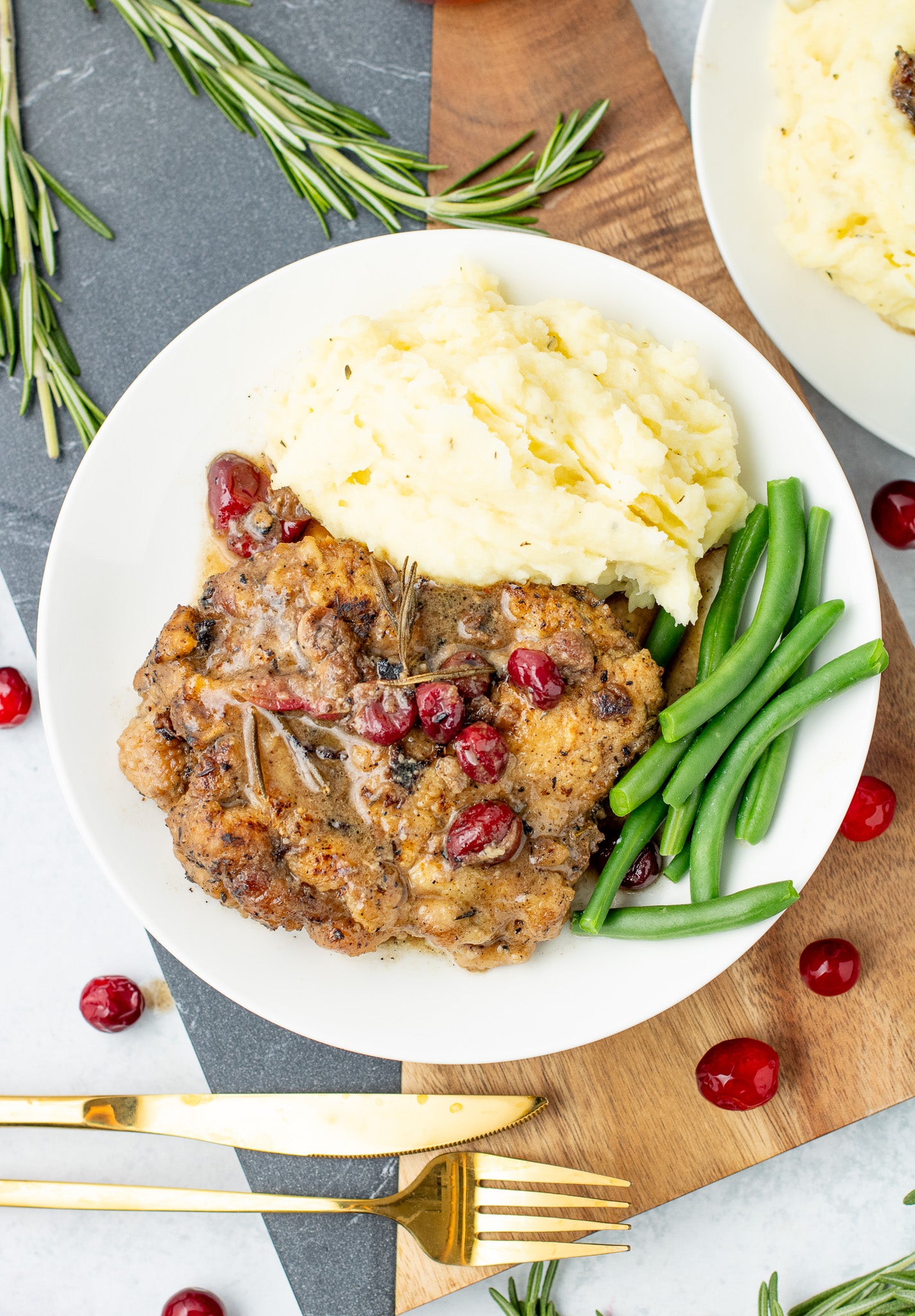 Maple Cranberry Pork Chops