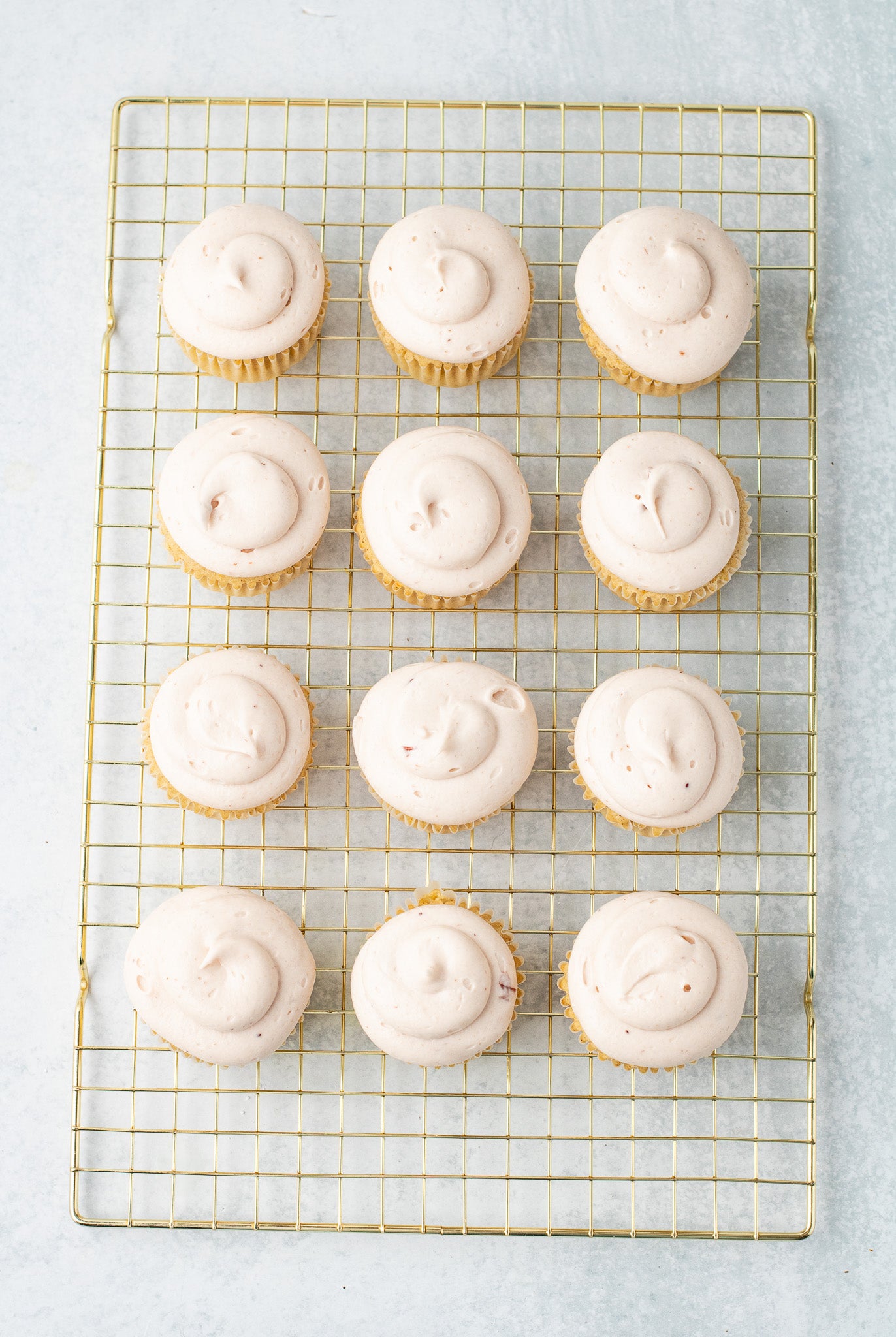 Spiced Orange Cupcakes with Cranberry Frosting