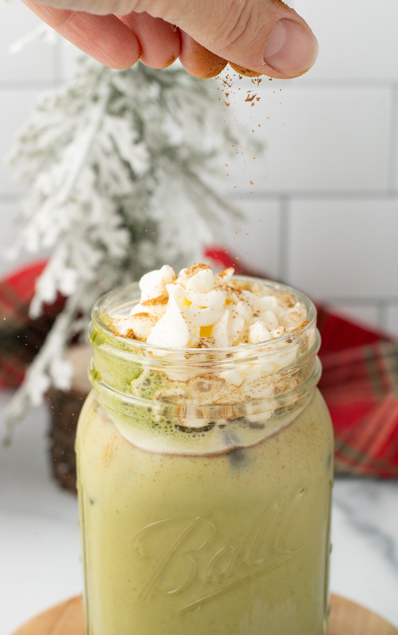 Gingerbread Matcha Latte
