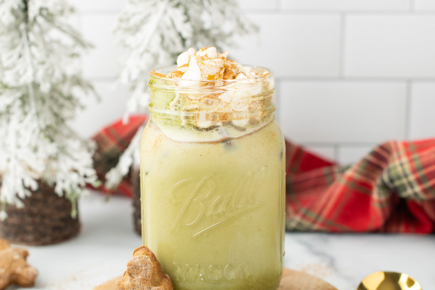 Gingerbread Matcha Latte