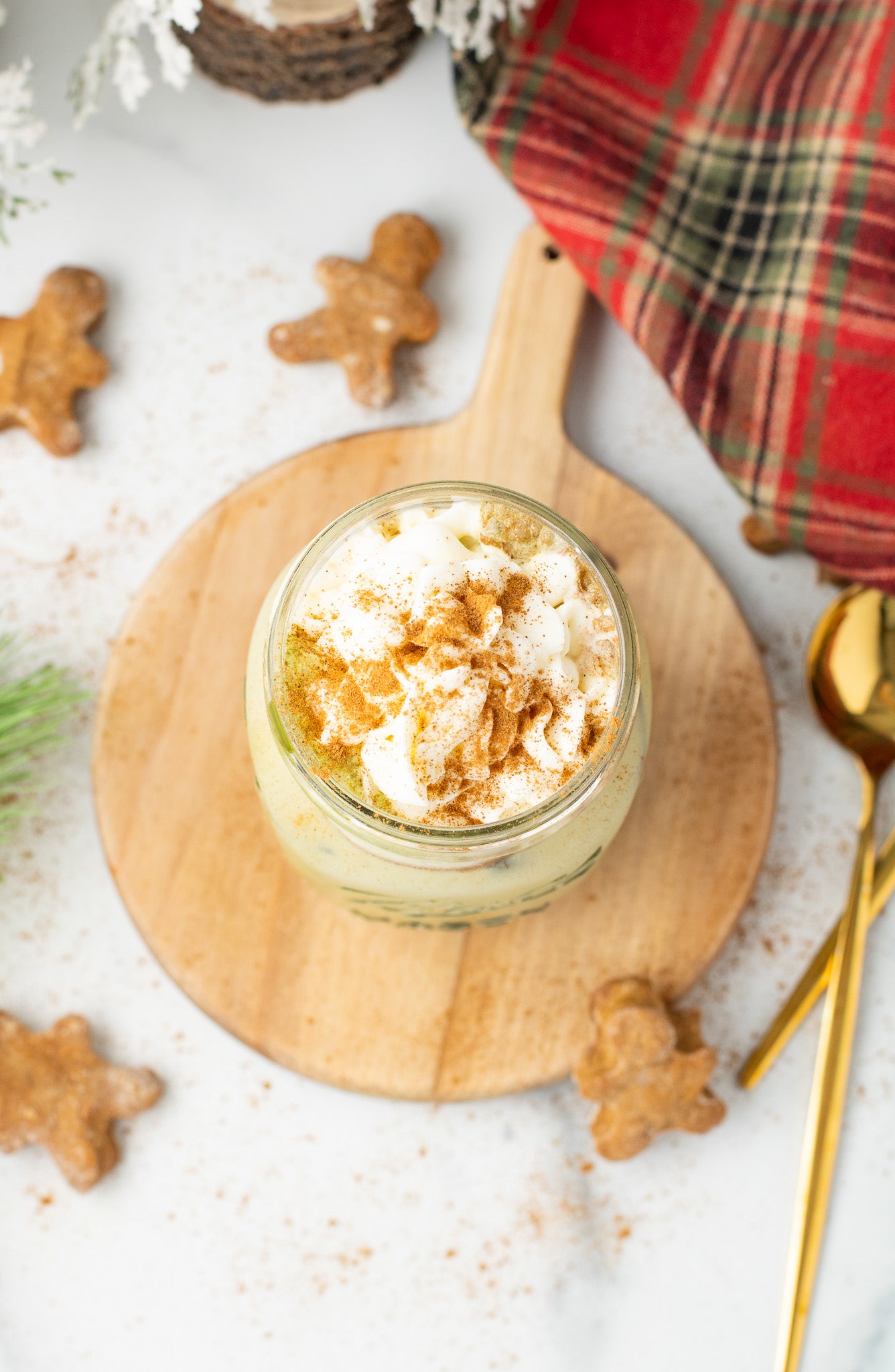 Gingerbread Matcha Latte