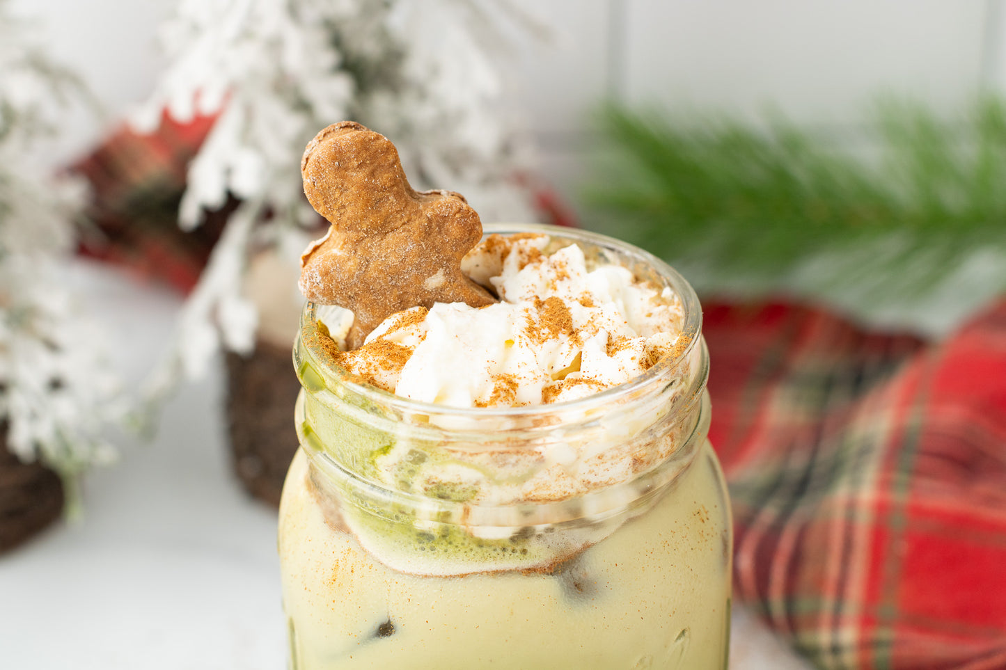 Gingerbread Matcha Latte