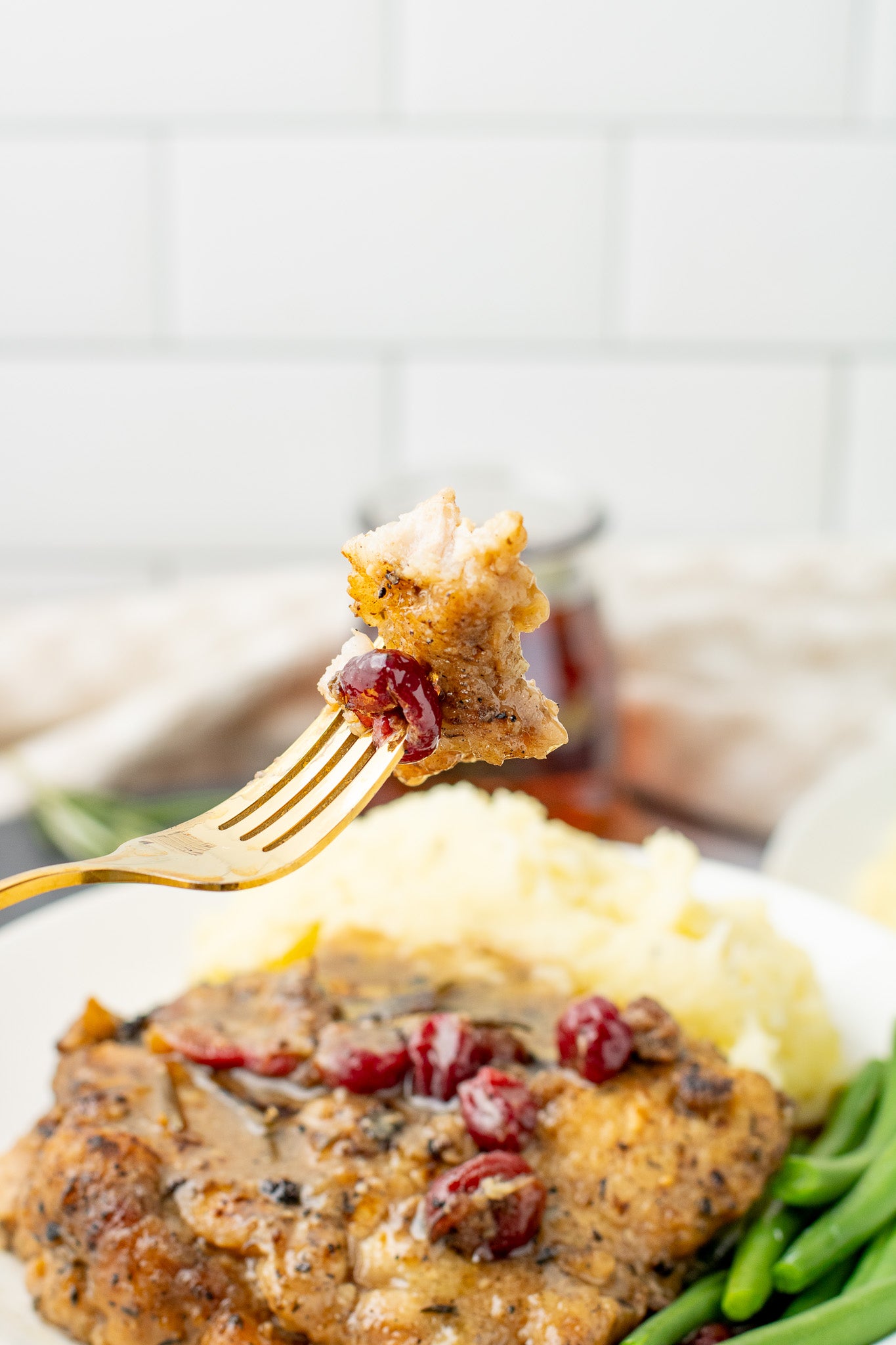 Maple Cranberry Pork Chops