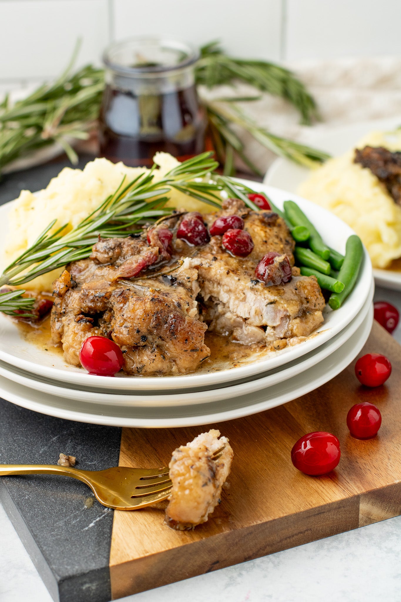 Maple Cranberry Pork Chops