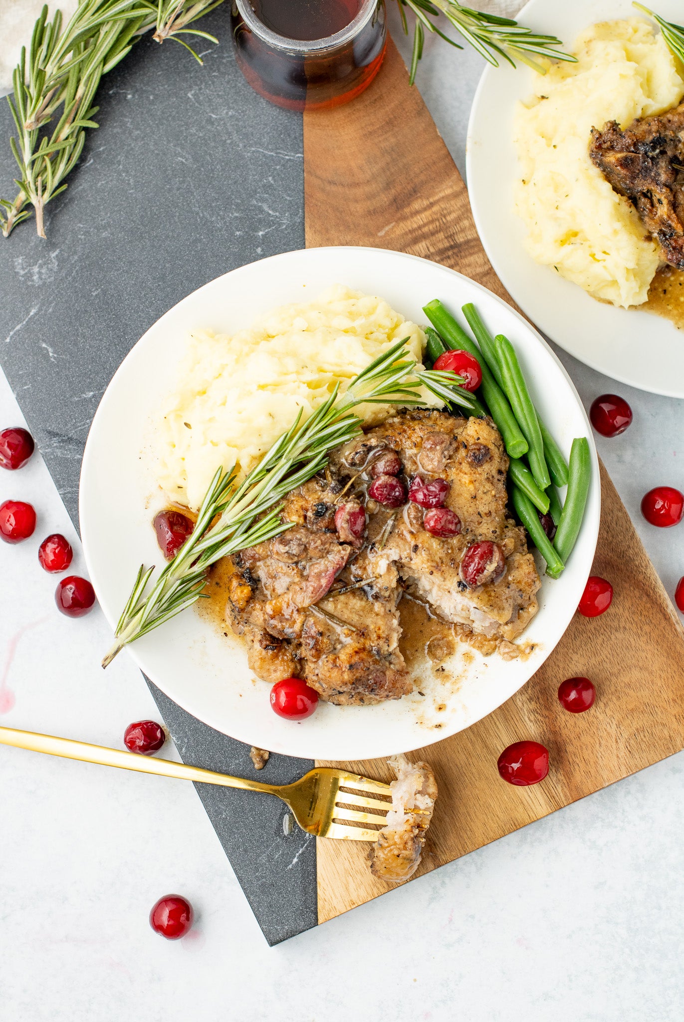 Maple Cranberry Pork Chops