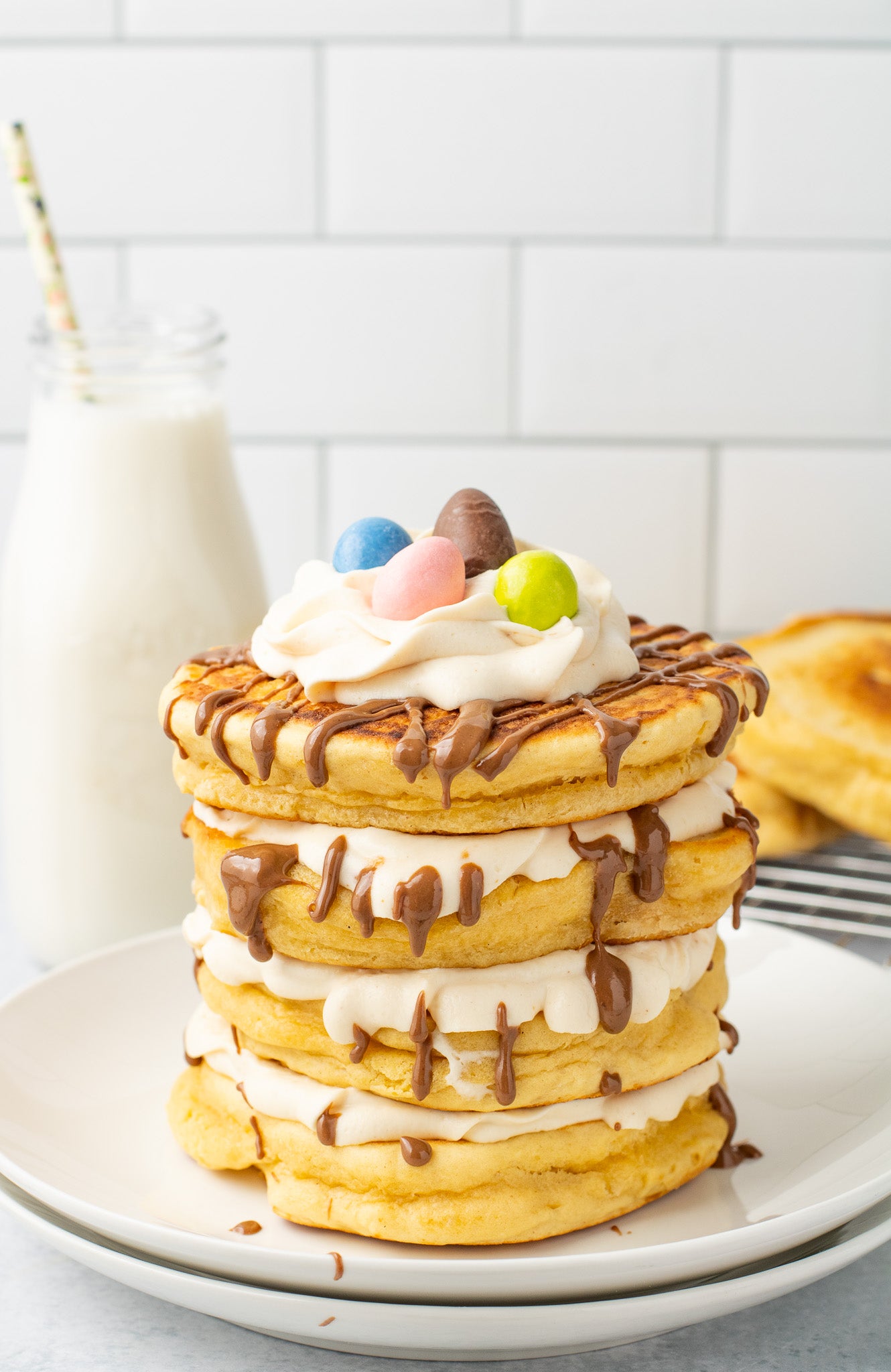 Easter Reese's Pancakes