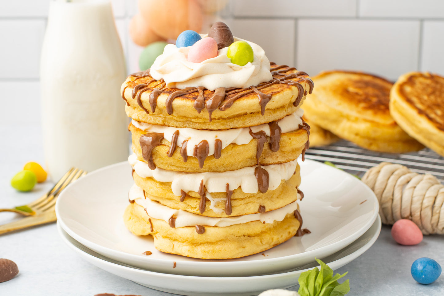 Easter Reese's Pancakes