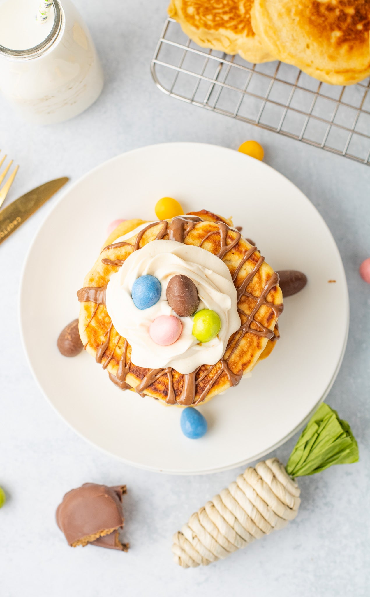 Easter Reese's Pancakes