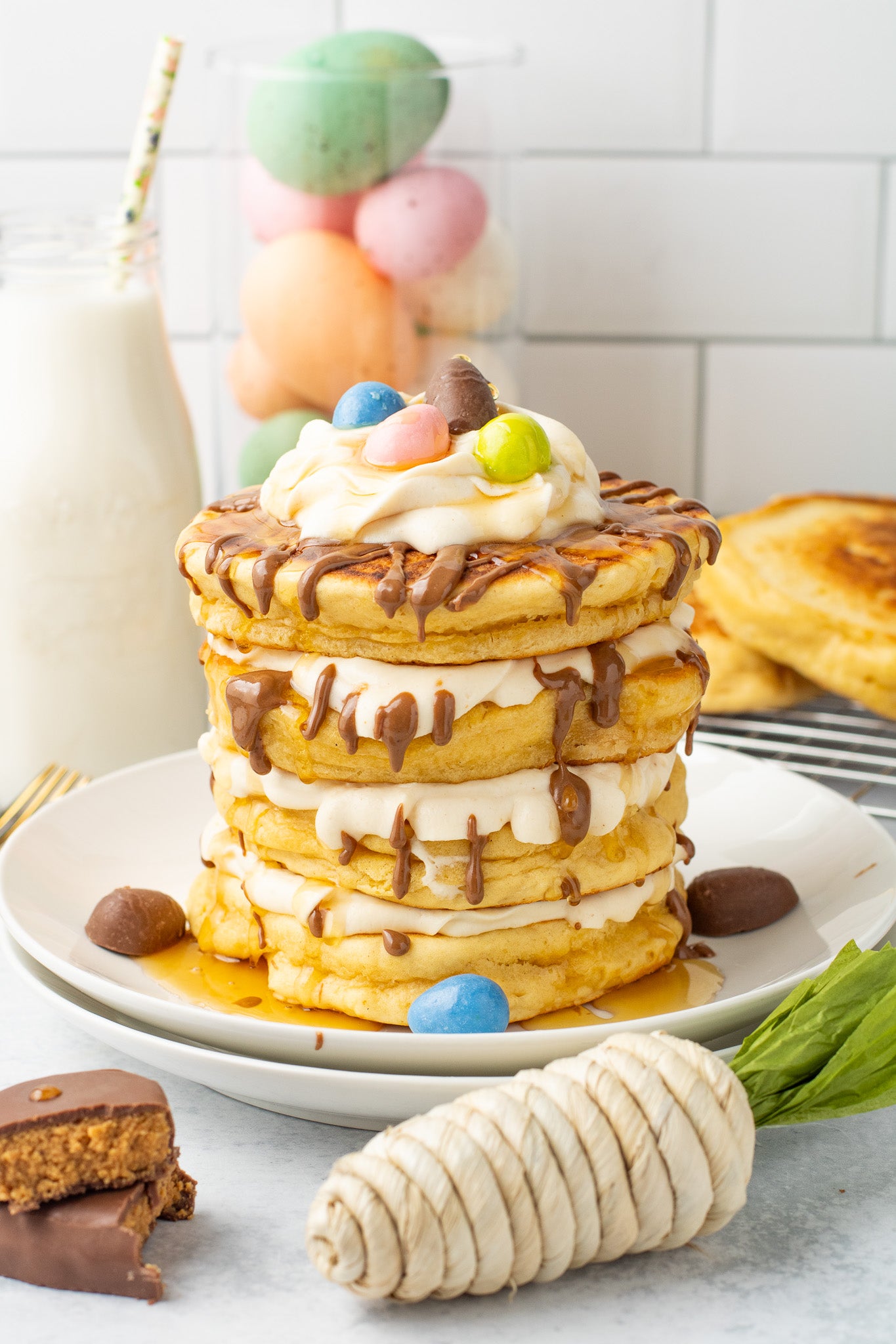 Easter Reese's Pancakes
