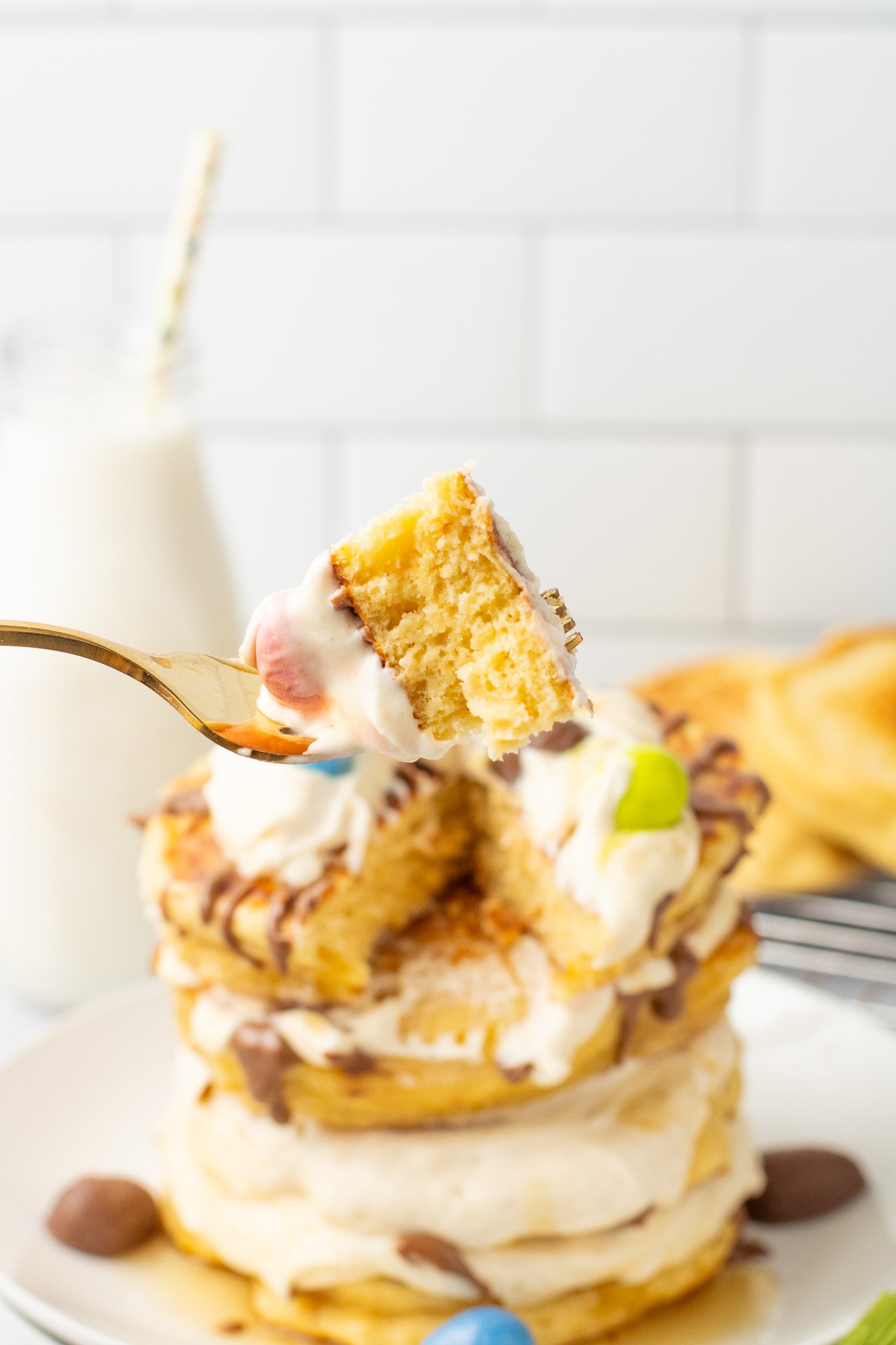 Easter Reese's Pancakes