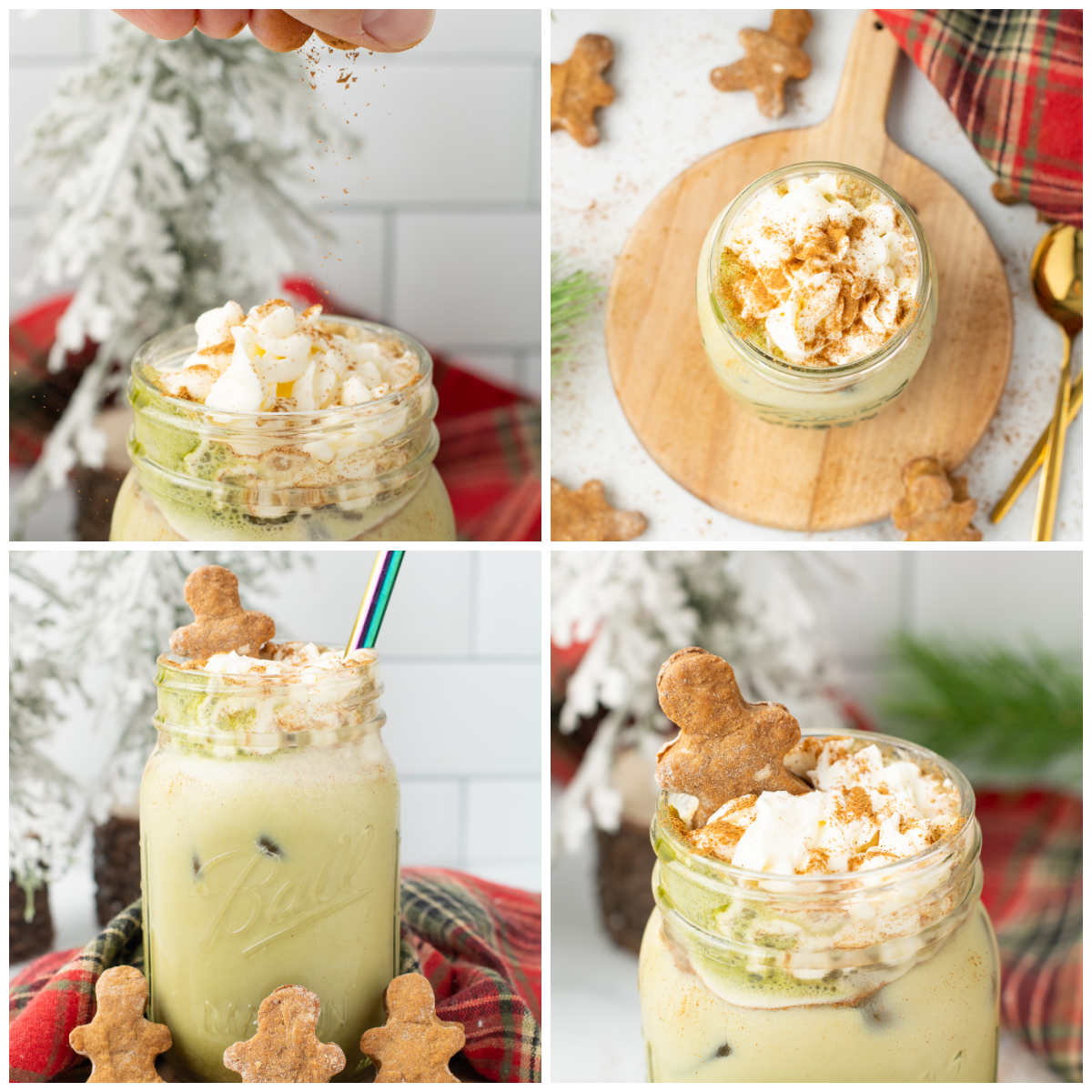 Gingerbread Matcha Latte