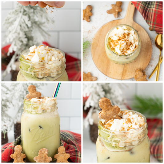 Gingerbread Matcha Latte